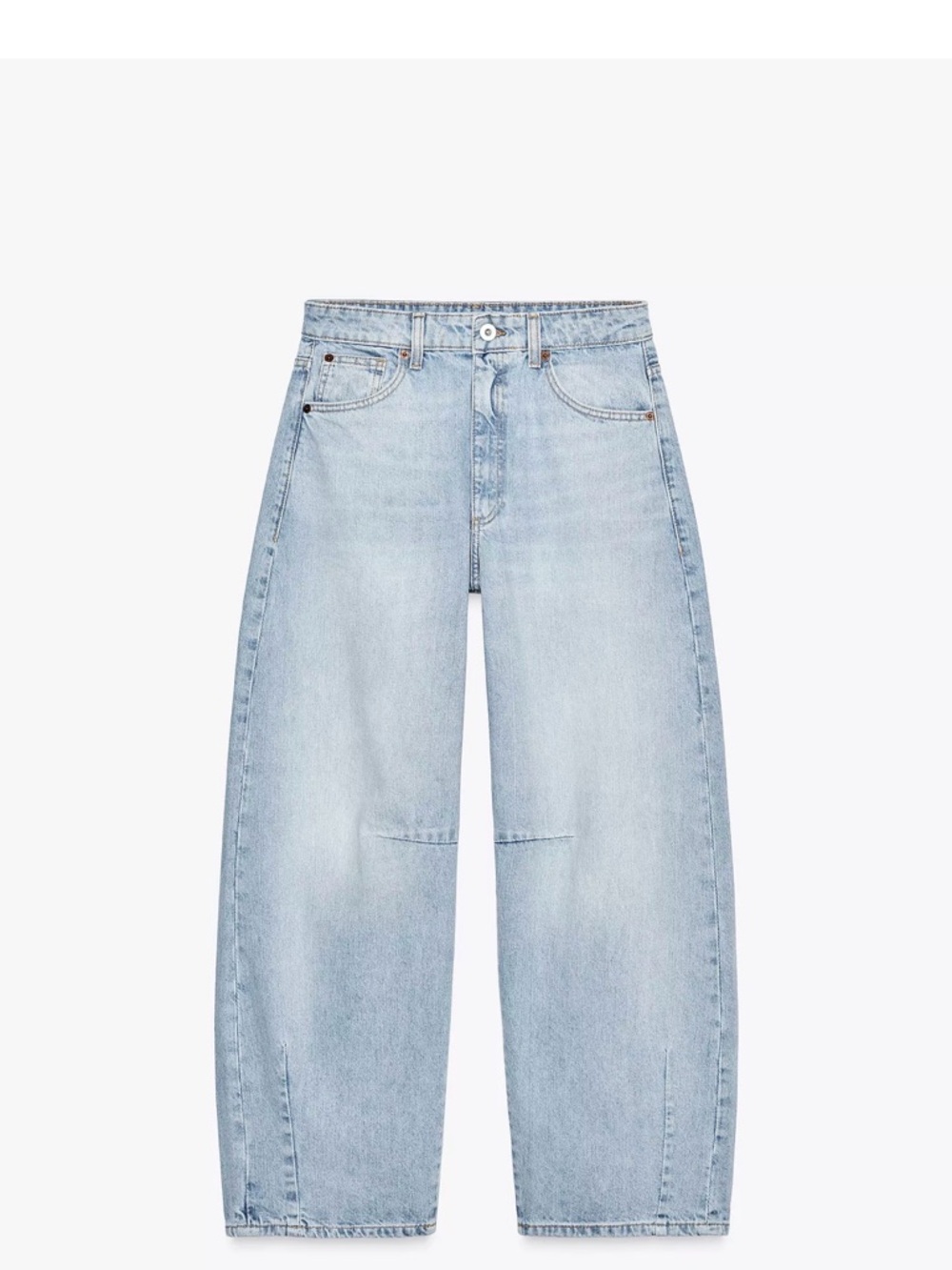NWT Zara Light Wash Baggy Balloon Jeans